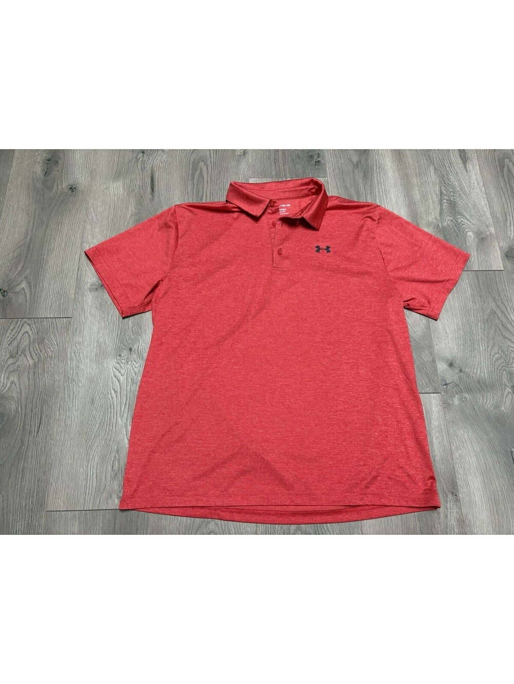 Under Armour The Playoff Polo Shirt Mens XL Red Loose Golf Performance